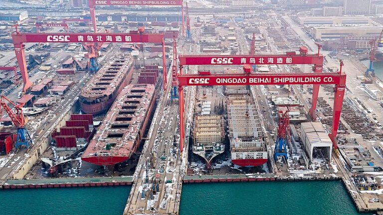 Qingdao Beihai Shipbuilding es uno de los astilleros chinos implicados en la fusión empresarial.