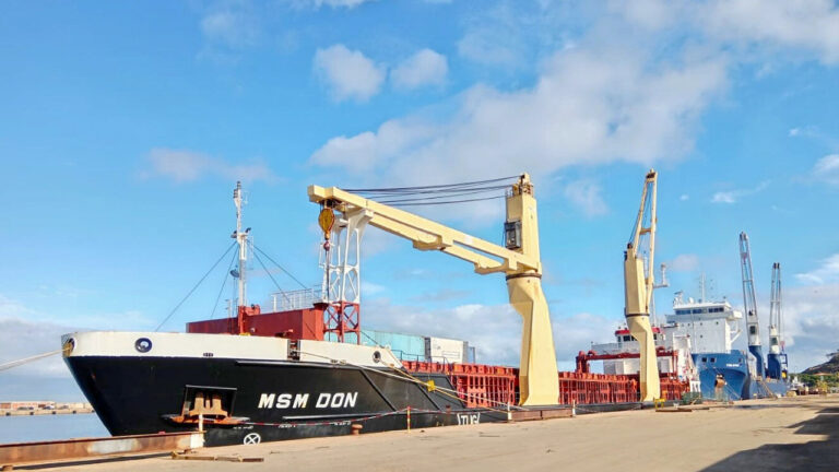 El buque de carga general de Marguisa, MSM Dom.