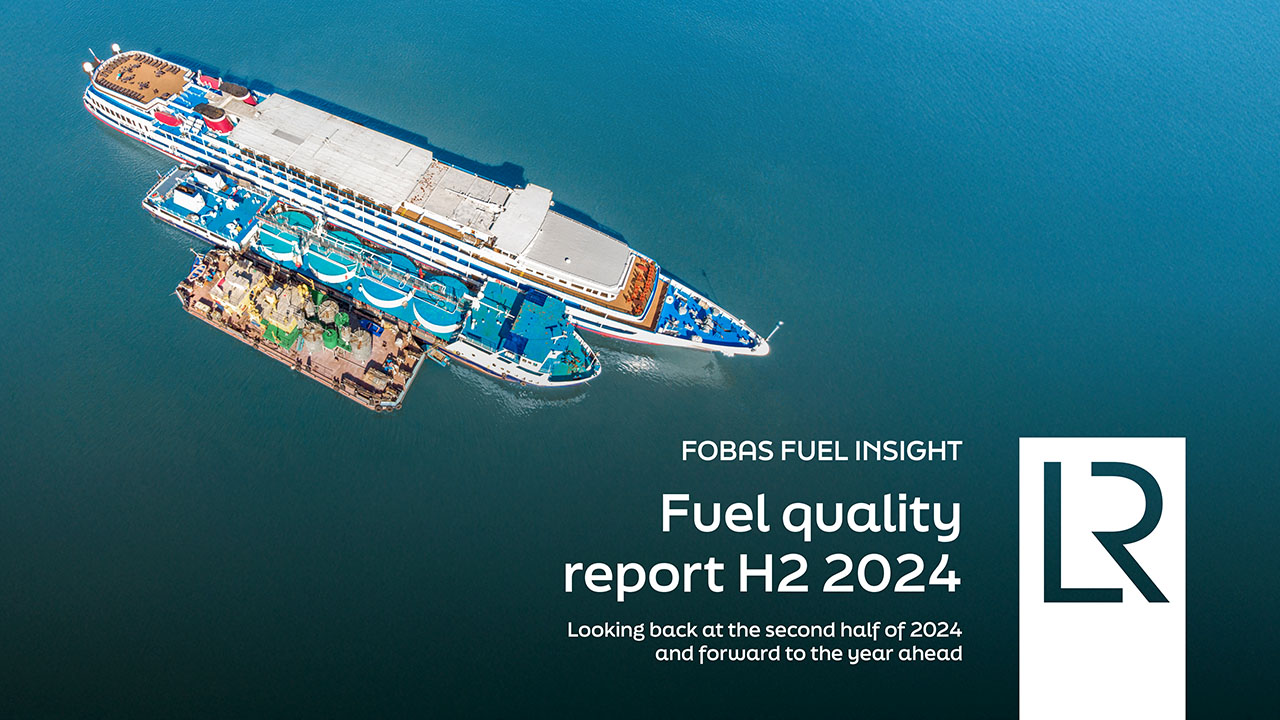 lr-fobas-calidad-combsutible-2024 Portada del informe del Lloyd's Register sobre la calidad del combustible marino correspondiente a la segunda mitad del 2025.