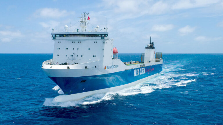 Fred. Olsen Express inició la operación de su servicio exclusivo para carga el 16 de mayo de 2024, con el ro-ro Bentayga Cargo.