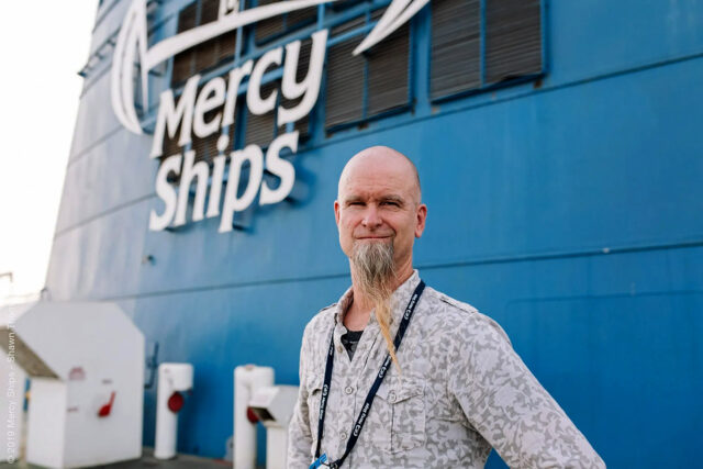 Bryce Wagner, director de alianzas globales de Mercy Ships.
