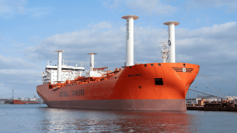 Uno de los buques equipados con los sistemas eSail de bound4blue.