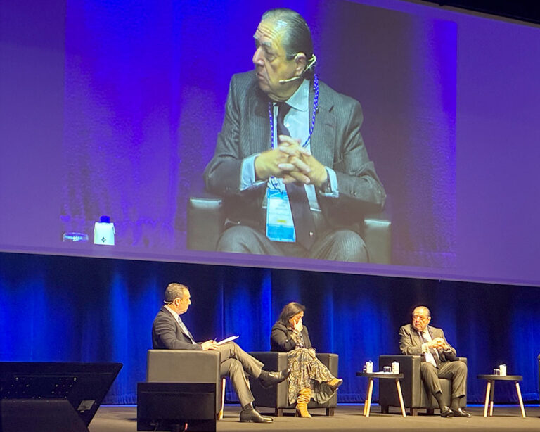 El presidente de ANAVE, Vicente Boluda Fos, durante su intervención en el primer Congreso del Sector Portuario, organizado por Puertos del Estado.