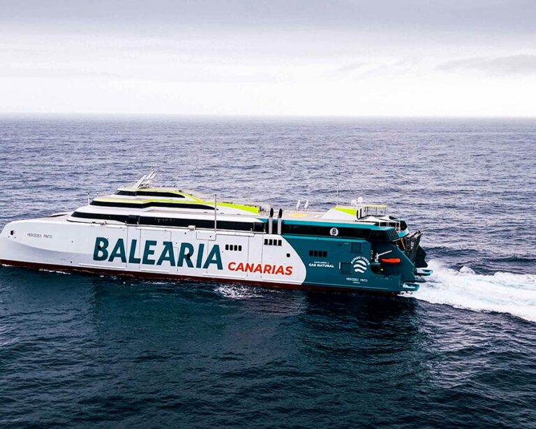 Pruebas de mar del nuevo fast ferry de Baleària, Mercedes Pinto.