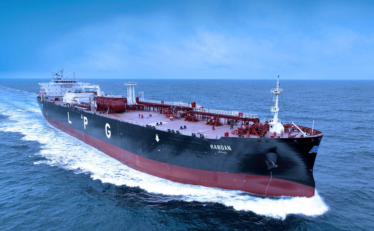 El VLGC Rabdan de la Abu Dhabi National Oil Company, una de las más afectadas por el cierre del estrecho de Ormuz.