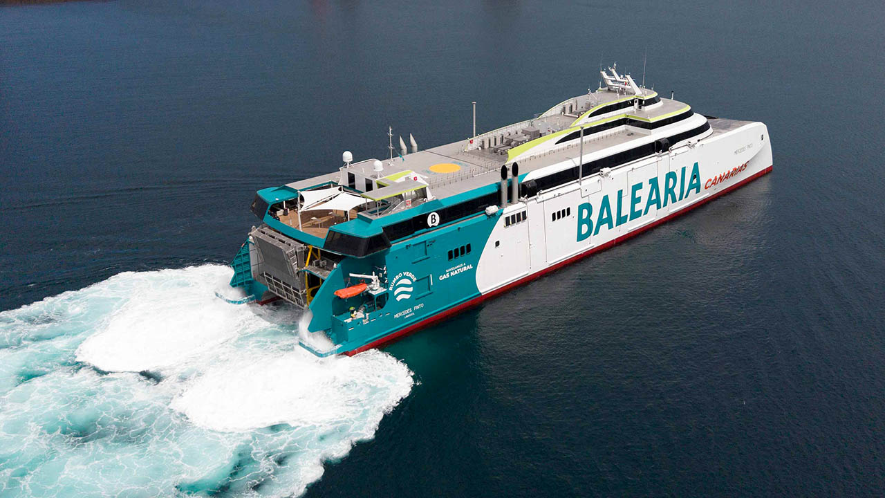 balearia-mercedes-pinto El nuevo fast ferry catamarán de Baleària, Mercedes Pinto, empezará próximamente a operar en los tráficos de Canarias