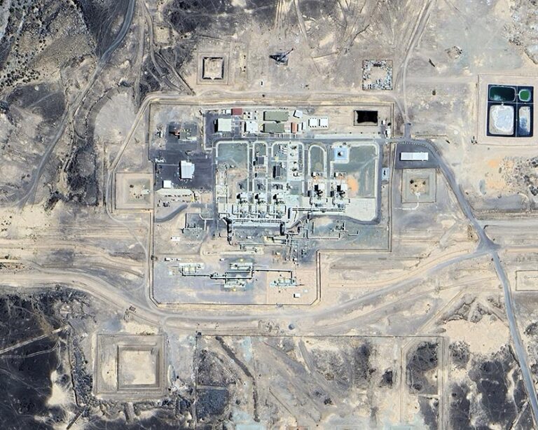Imagen de archivo de las instalaciones del oleoducto saudí atacadas