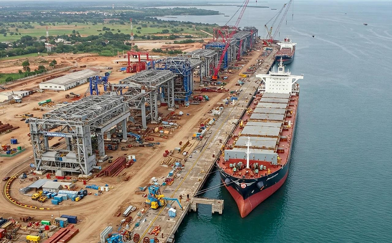 camerun-puerto-kibri-2025 La terminal de graneles del puerto camerunés de Kribi, en una imagen del año pasado, anterior a su última ampliación.