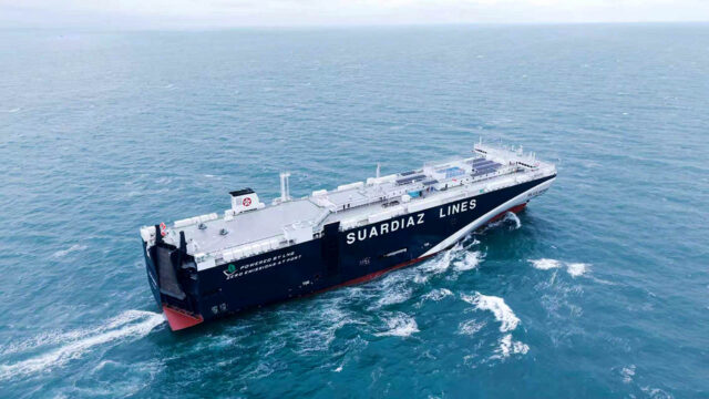 El nuevo car carrier de Suardiaz, el RS Atlantico, equipado con motores de combustible dual